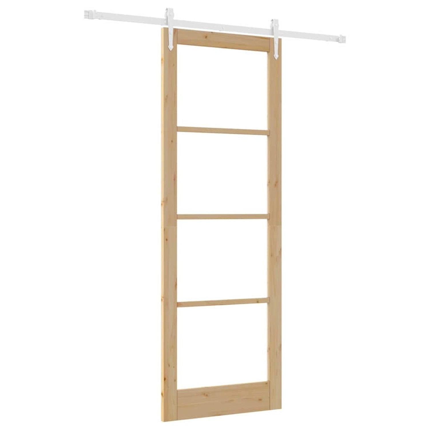 vidaXL Schiebetür Braun 83 x 232 cm Holz und Metall 3332365 günstig online kaufen