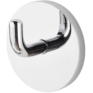 Tiger Haken Puck, selbstklebend, Chrom, runder Handtuchhalter für Bad und WC.