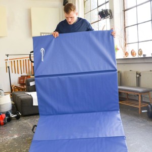 eyepower Gymnastikmatte Klappbar 180 x 115 x 5 cm Blau