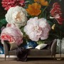 Art for the Home Fototapete Nicky Flowers, 280x300 cm, mit Blumenmuster im Wohnraum.