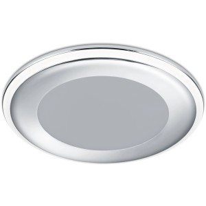 Runder Trio LED Einbauspot Aura, 10W, 1040 lm, Chrom Optik. Deckenleuchte für Innenräume.