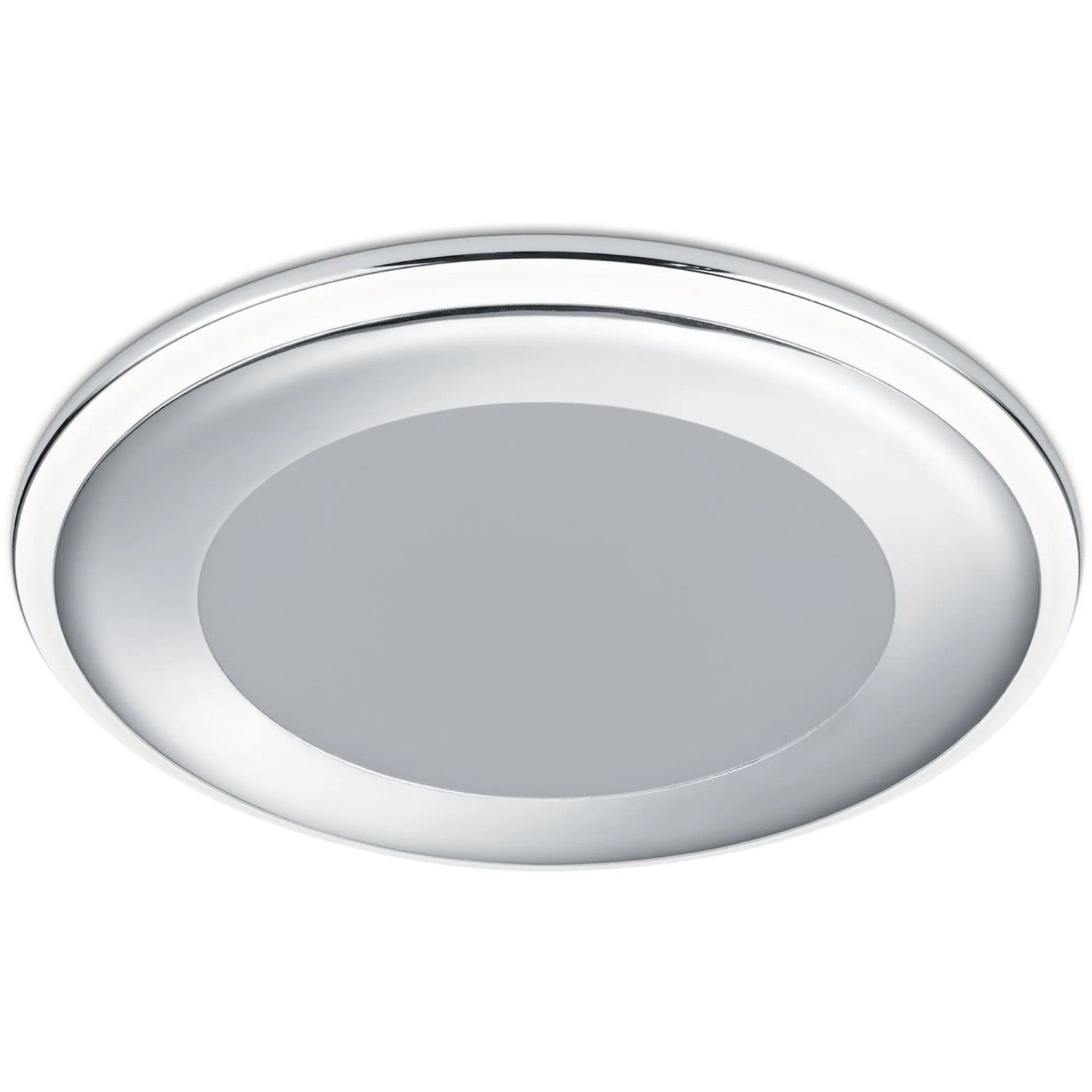 Runder Trio LED Einbauspot Aura, 10W, 1040 lm, Chrom Optik. Deckenleuchte für Innenräume.