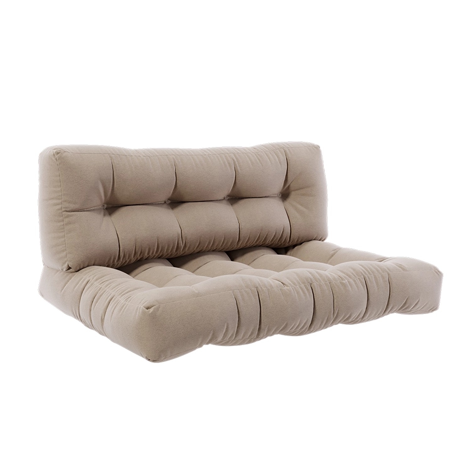 Vicco Palettenkissen Set Sand 120 x 80 cm 2 Teile Flocken