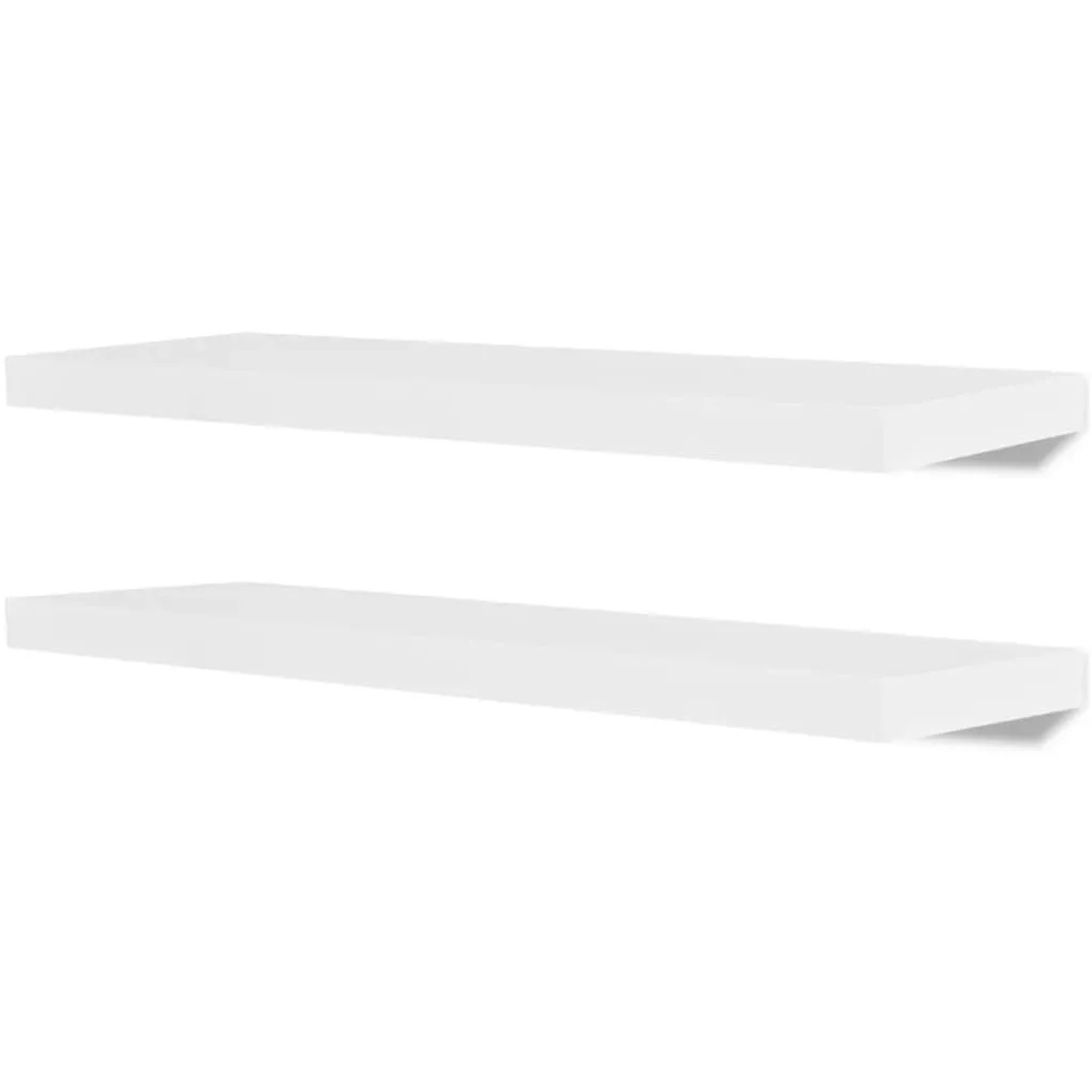 vidaXL Wandregale 2 Stk MDF Weiß 242184