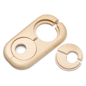 Living by Haro Doppelrosette Ahorn für Laminat & Parkett, aus Holz, zur einfachen Montage.