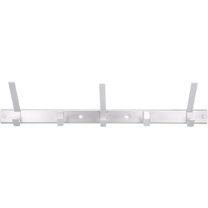 Siro Hakenleiste aus Aluminium, matt, 5 Haken, Länge 550 mm.