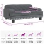 vidaXL Hundebett Dunkelgrau 70x45x30 cm Samt 171884_7