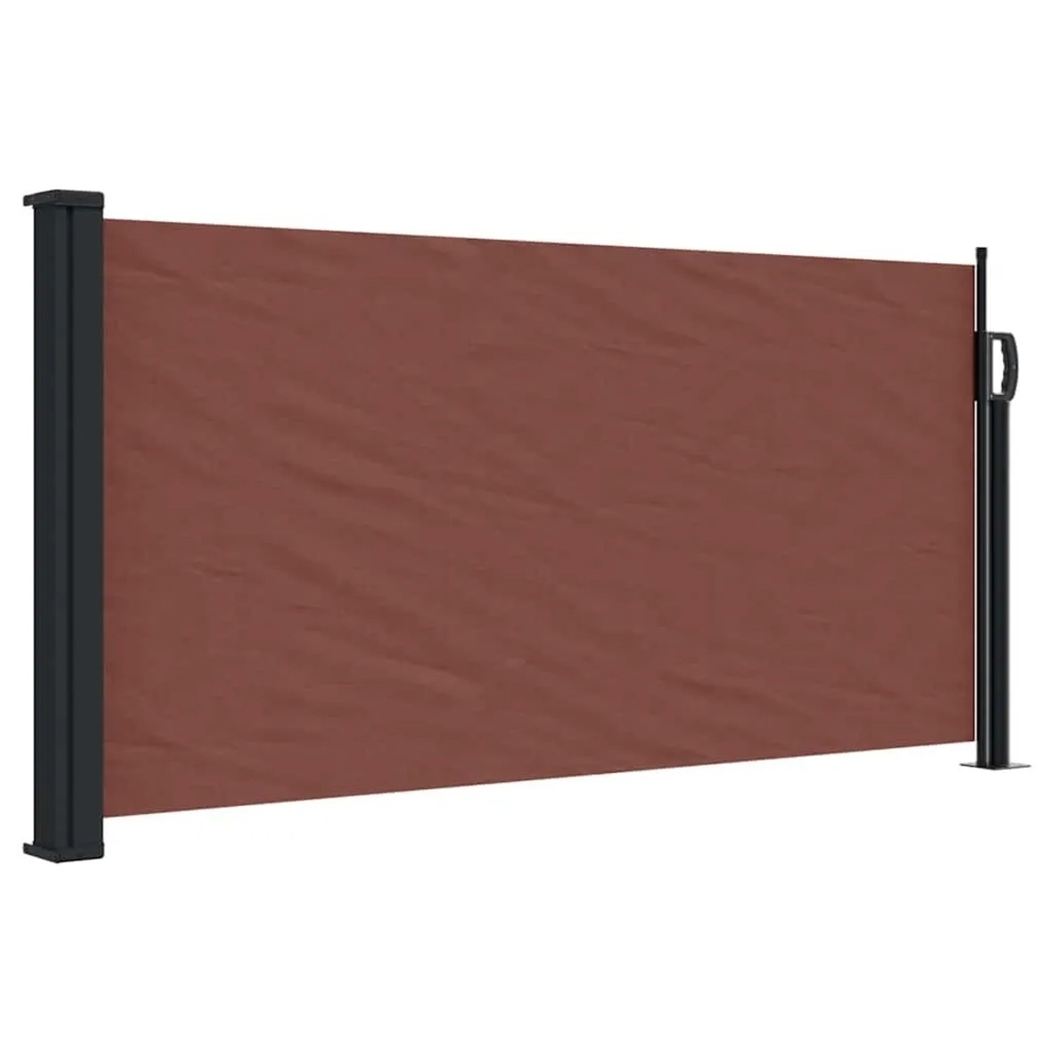 vidaXL Seitenmarkise Ausziehbar Braun 100x500 cm 4004389