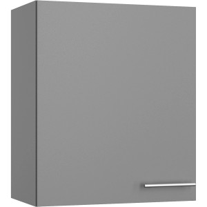 Optifit Hängeschrank Mats825 in Basaltgrau, 60 cm breit, mit Edelstahlgriff.
