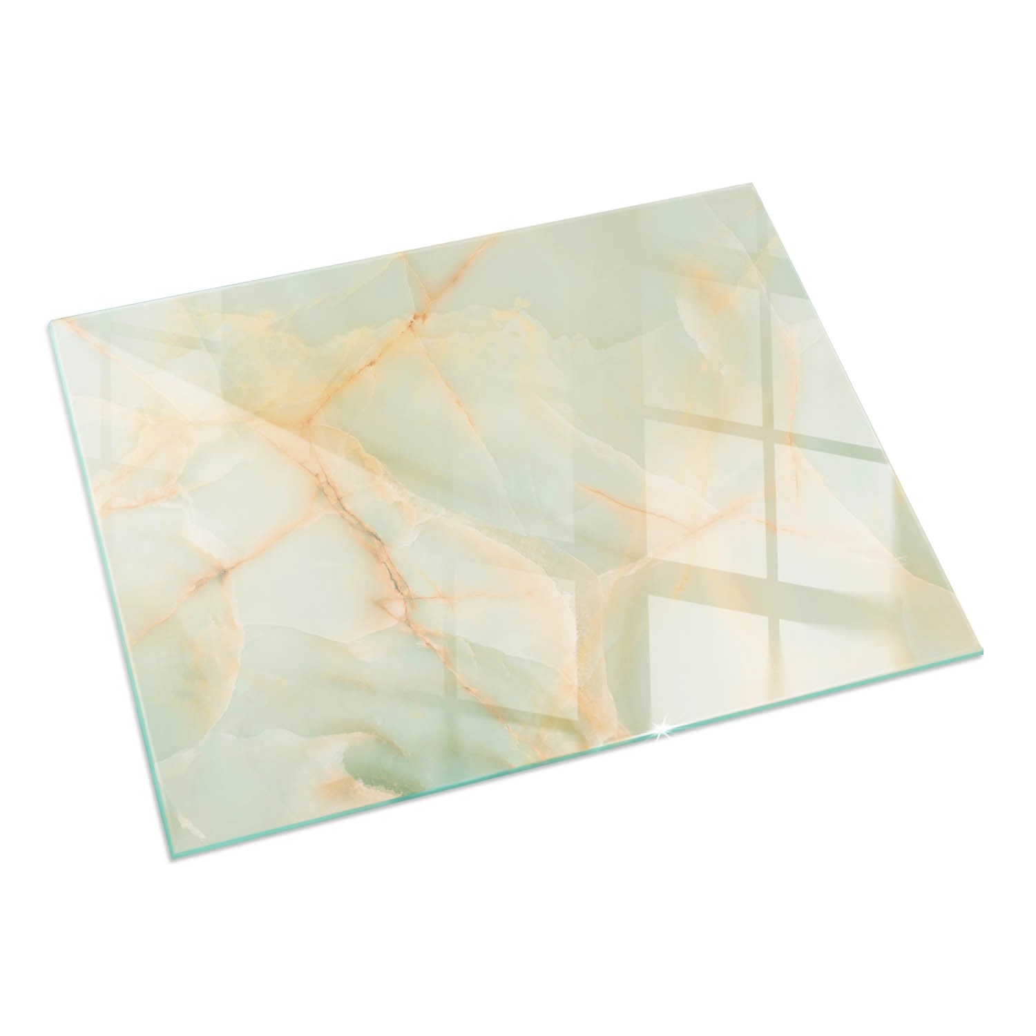 Tulup Glasplatte für Kamin Abstraktes Marmormuster Glas unter Kamin Rechtec günstig online kaufen