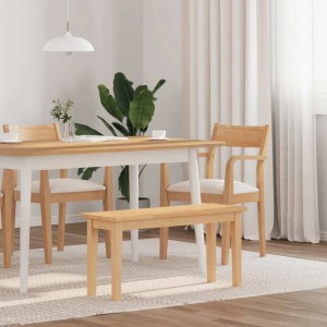 vidaXL Bank 90 cm Massivholz Gummibaum 4102595