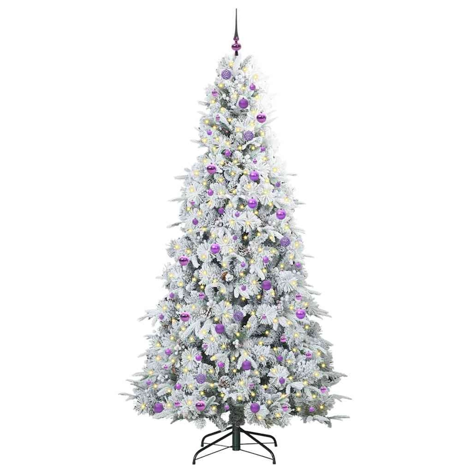 vidaXL Künstlicher Klappbarer Weihnachtsbaum Grün 240 cm PE und PVC 3397516