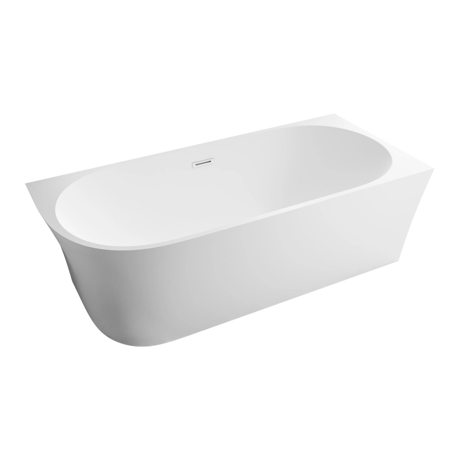 Bernstein Freistehende Badewanne NOVA Acryl Weiß Glänzend 170x80x60 günstig online kaufen