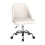 Costway Bürostuhl Armlos Drehstuhl Höheverstellbar Beige