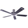 Schwarzer Pepeo Deckenventilator Potkuri Stahl, 132 cm, mit Zugkette.