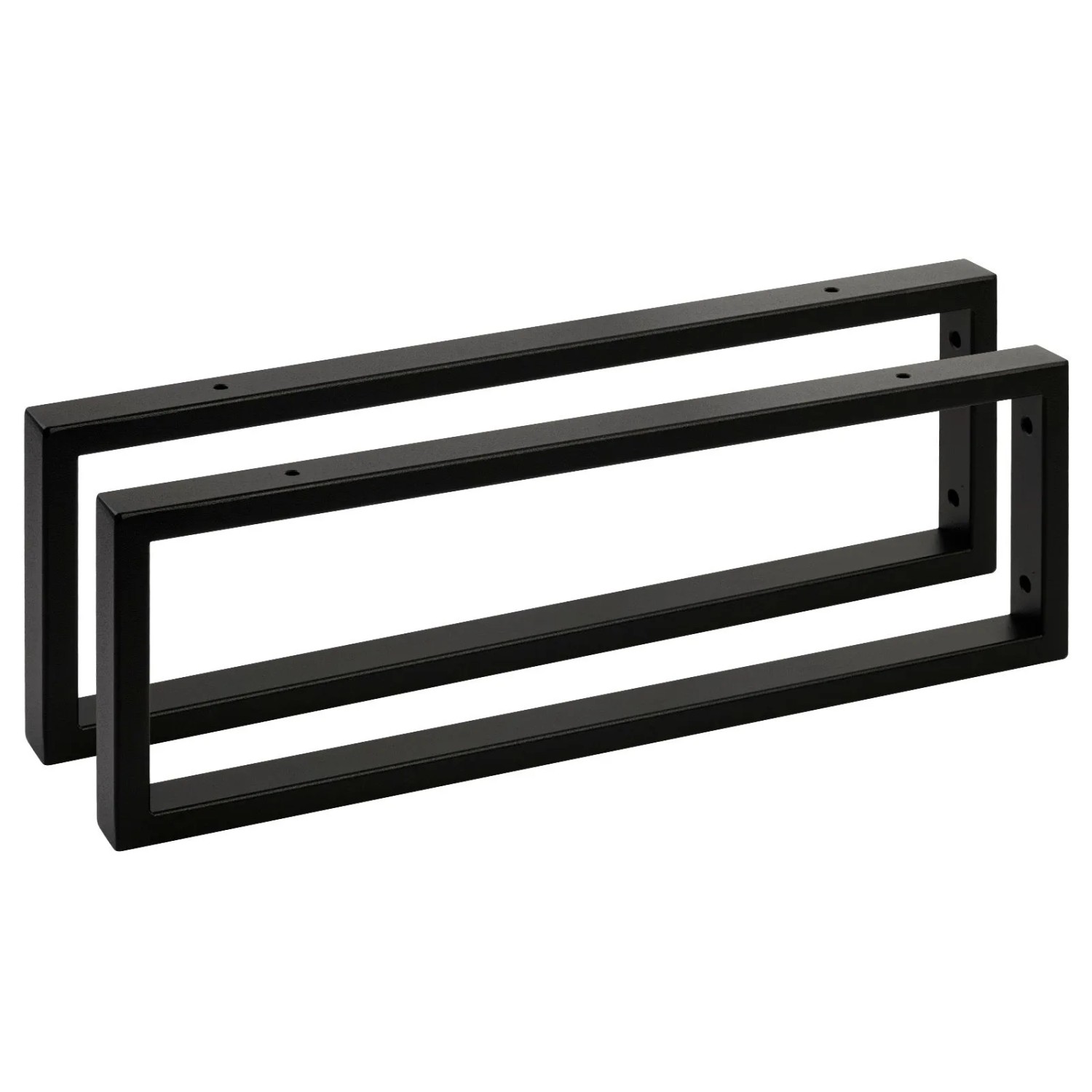 SOTECH 2 x Waschtischkonsole WK450 Rechteckig 450 x 150 mm Stahl Schwarz Matt