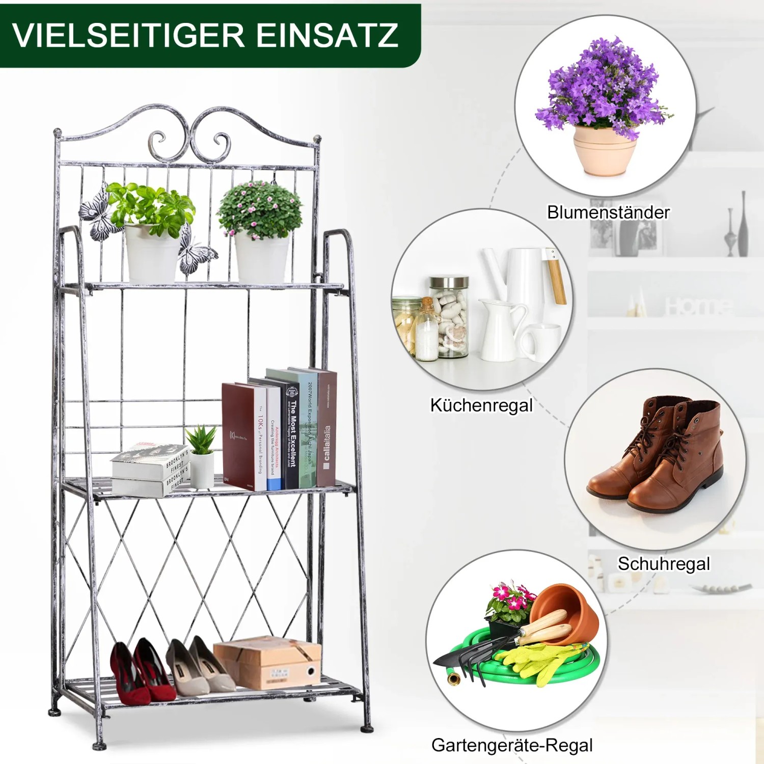 Outsunny Blumenständer 3 Ebenen 44 x 25 x 96 cm kaufen bei OBI