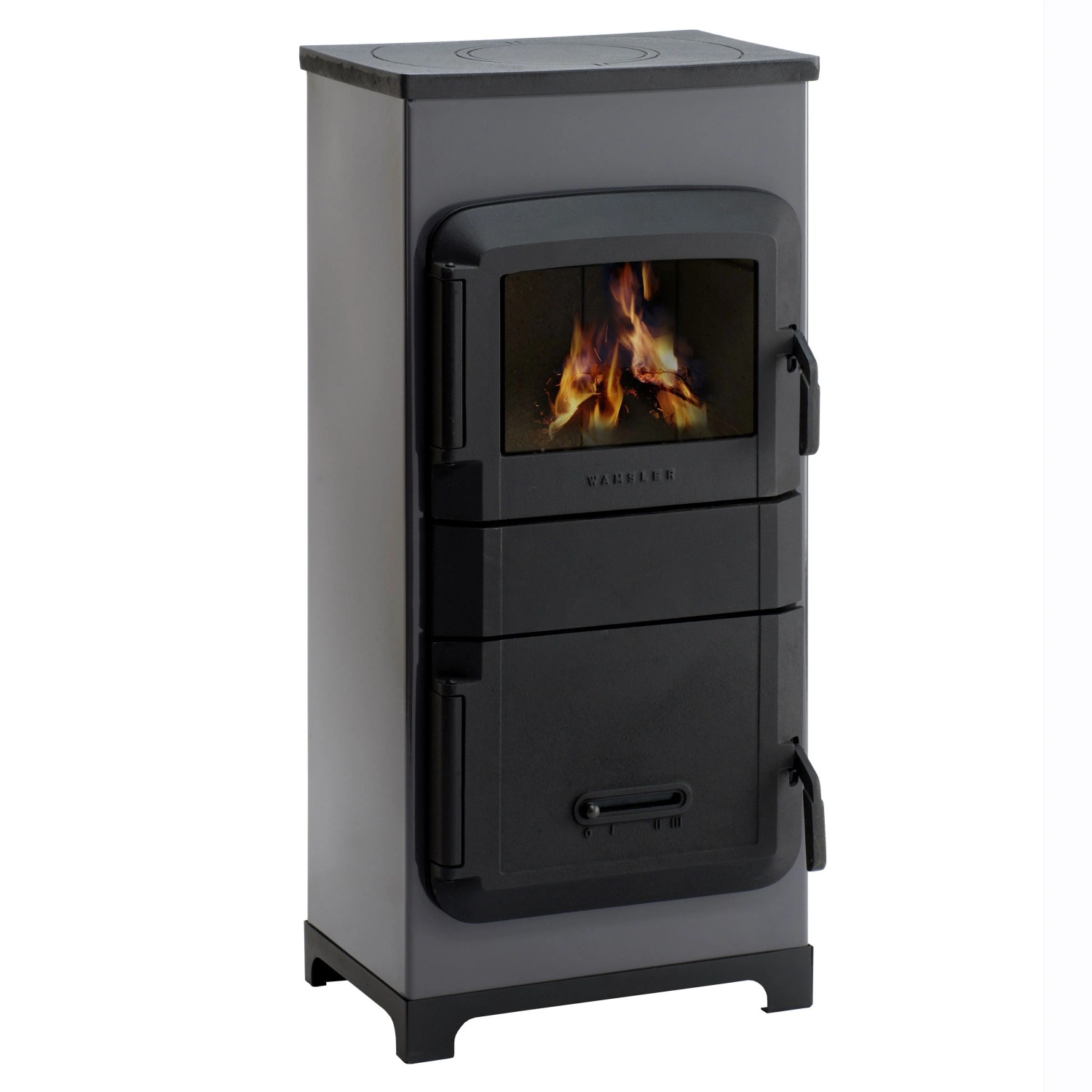 Wamsler RH 8F Kaminofen Stahl Grau 8 kW