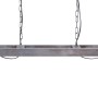2-flammige Pendelleuchte Samia im Industrial-Look aus Eisen, silberfarben.