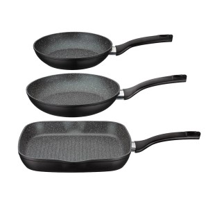 GSW Pfannen Set Gourmet Granit 3 Teilig