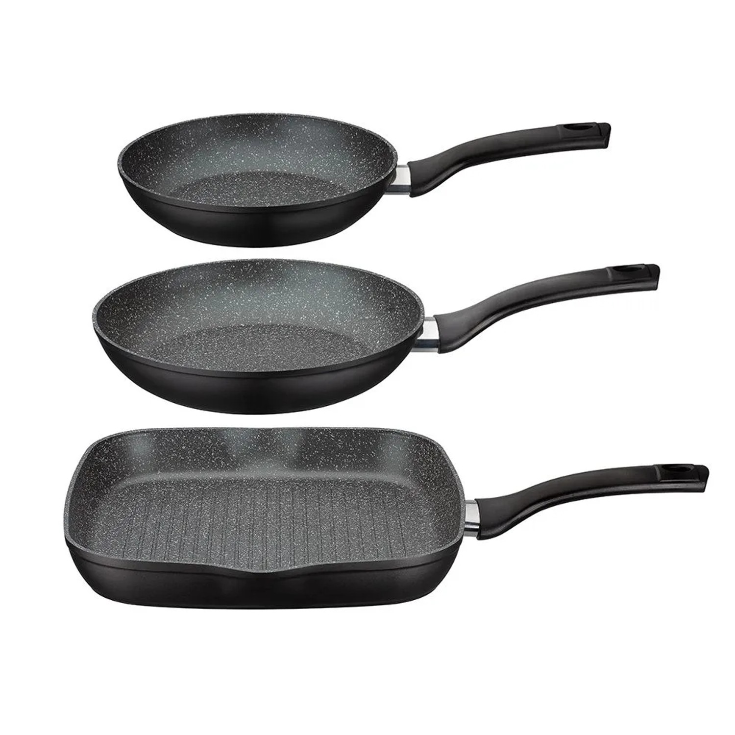 GSW Pfannen Set Gourmet Granit 3 Teilig günstig online kaufen