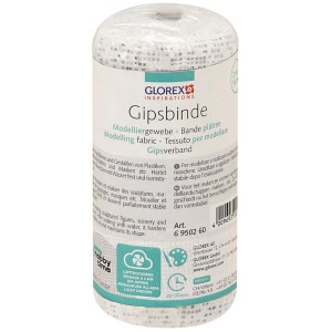 Gipsbinde, 2m x 10cm, für Modellierarbeiten und zum Basteln von Masken.
