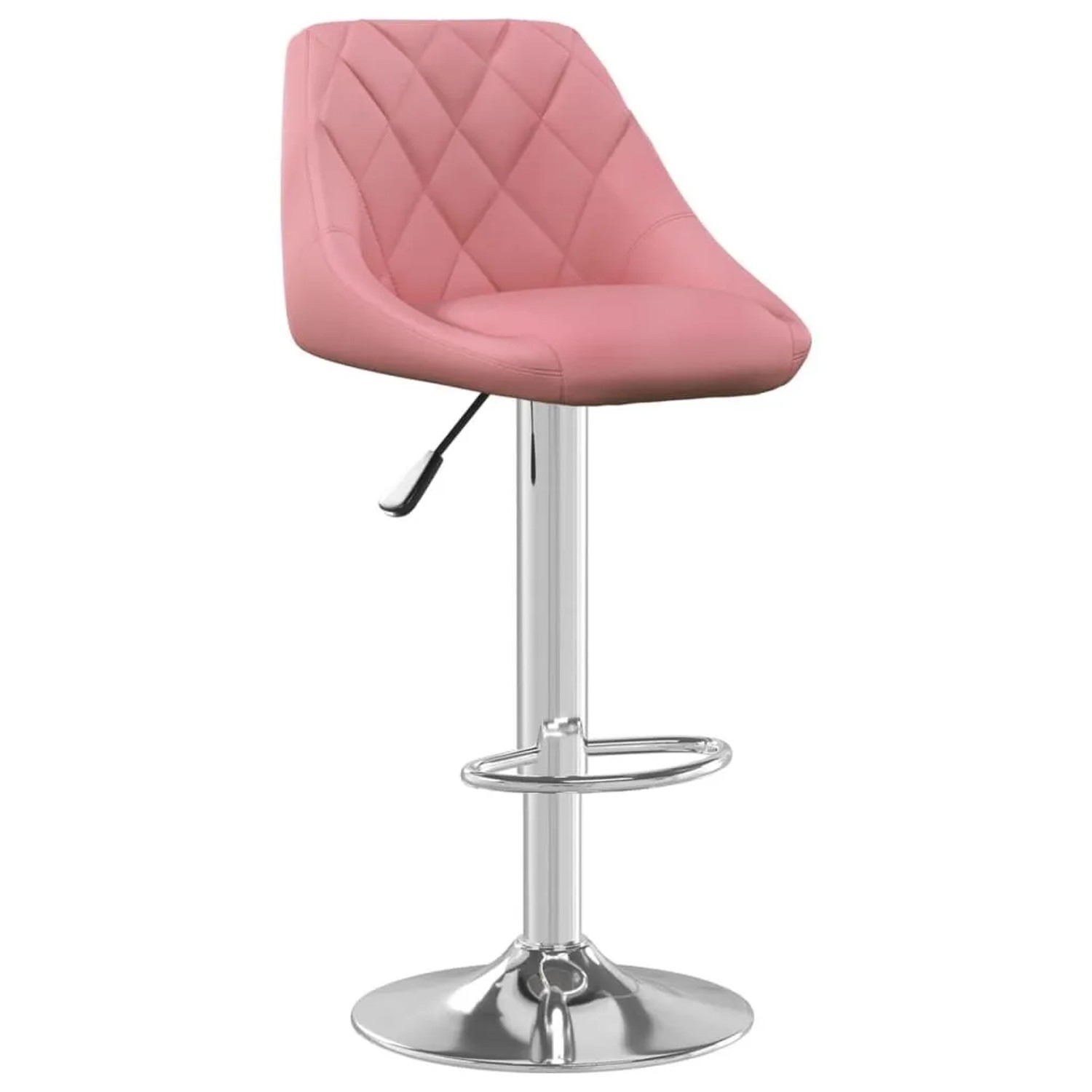 vidaXL Barhocker Rosa Samt 335299