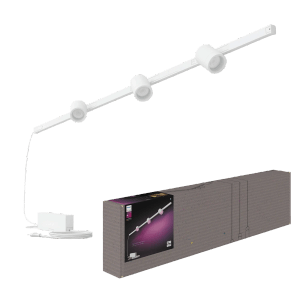 Philips Hue LED-Schienenbeleuchtung Perifo 3er Wandspots Weiß