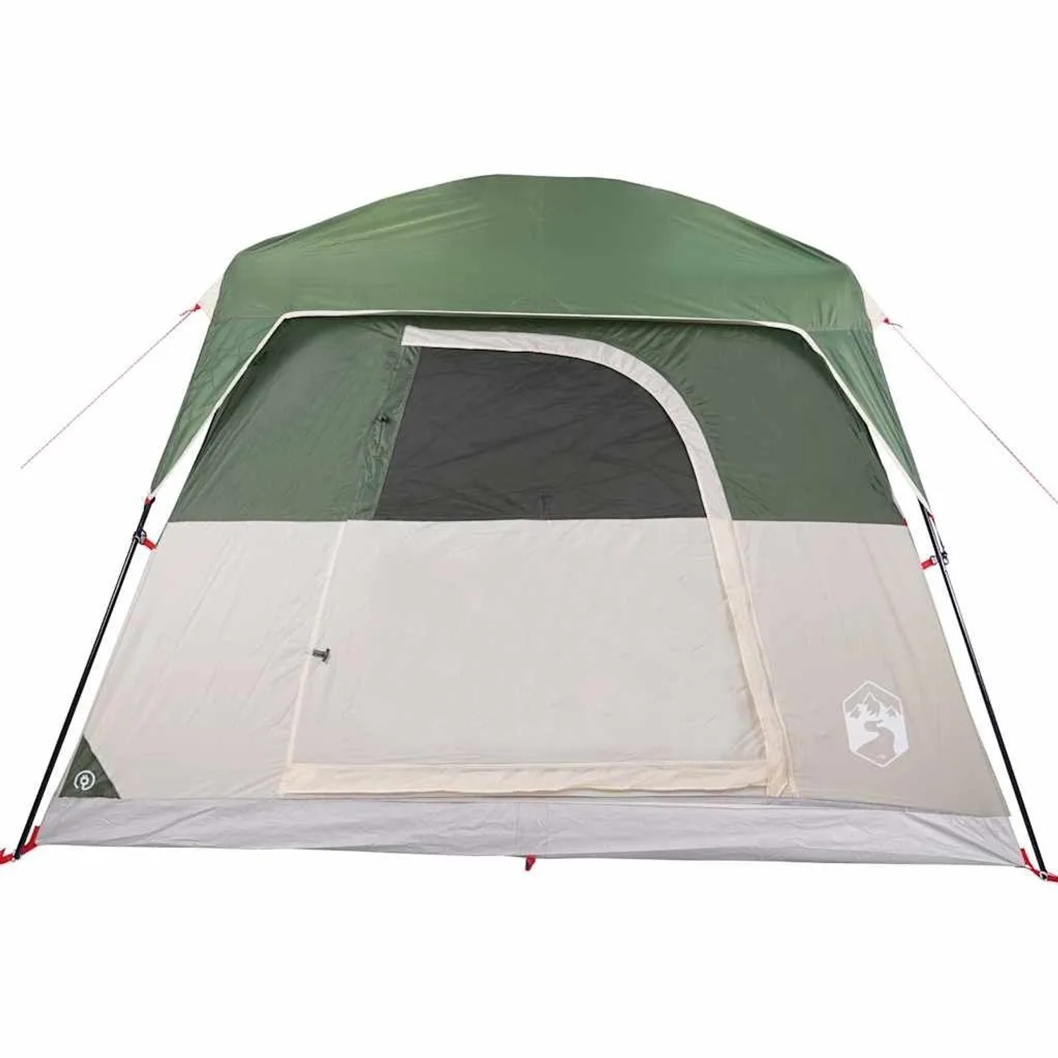 Grünes vidaXL Campingzelt für 4 Personen, wasserdicht.