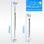 2er Set Toldoro M6 Wantenspanner aus Edelstahl V4A mit Gabel-Gabel-Konstruktion.