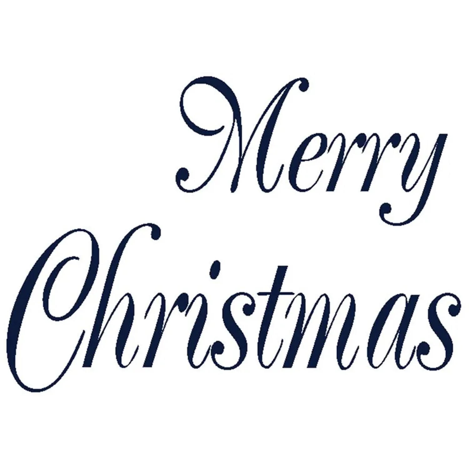 Glorex Reliefeinlage mit "Merry Christmas" Schriftzug für Künstlerbedarf.