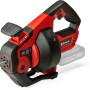 Einhell Akku-Rohrreiniger TE-DA 18/760 Li Solo (ohne Akku). Rot-schwarzes Akkugerät mit Reinigungsspirale.