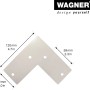 Wagner Möbelbein Hairpin, L 100mm, hellgrau, aus Stahl, mit Maßen. Ideal für Möbelbau.