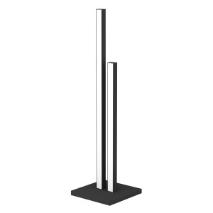 Moderne EGLO LED Tischleuchte CANNIGIONA, schwarz, mit zwei Leuchtstäben und warmweißem Licht.