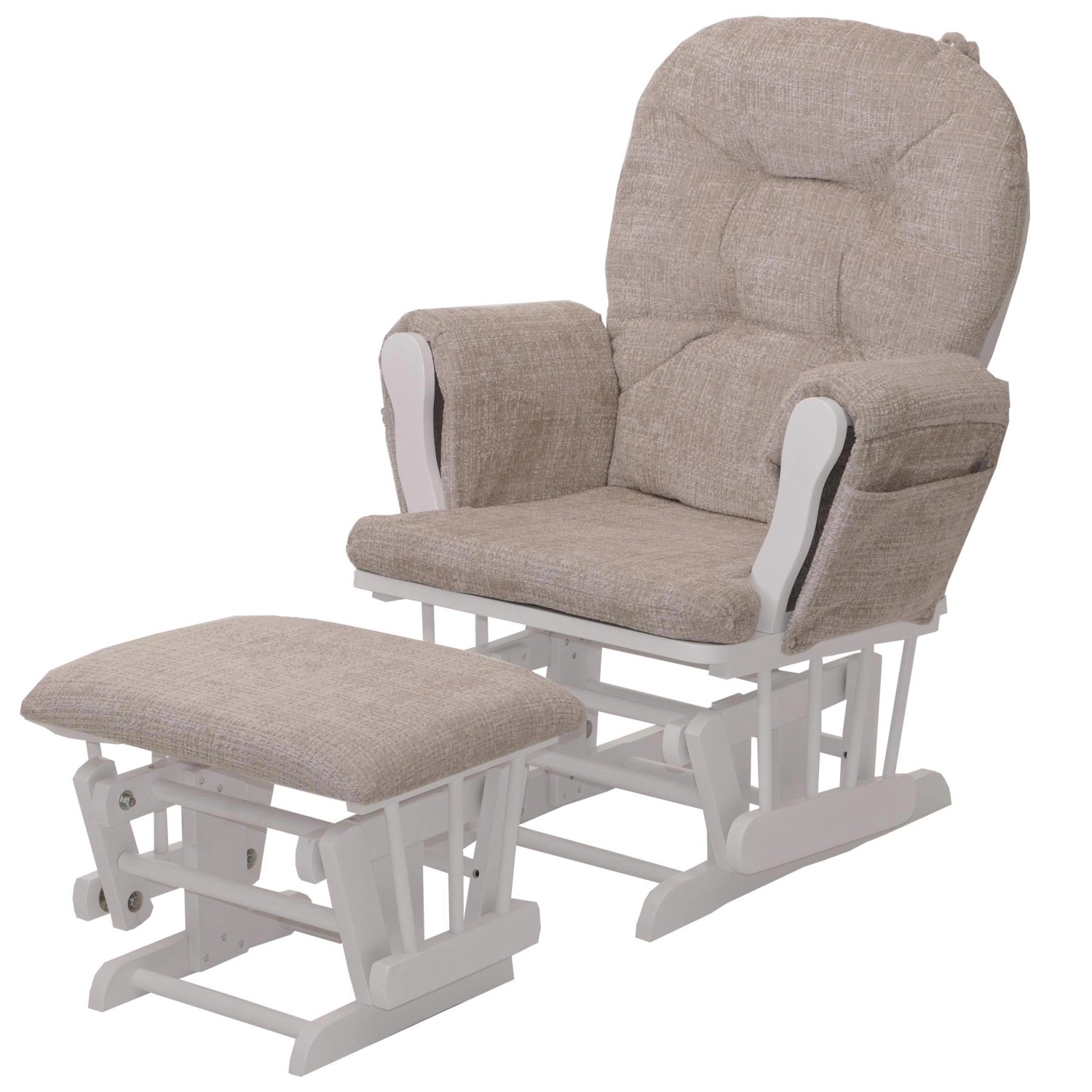 MCW Relaxsessel C76 Creme Gestell Weiß günstig online kaufen