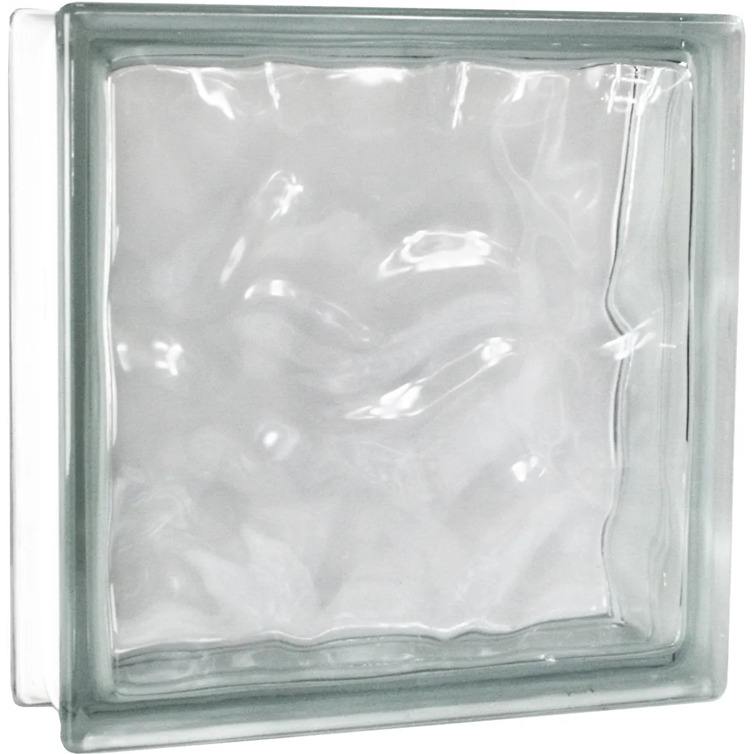 Glasstein Wolke Klar 30 cm x 30 cm x 10 cm