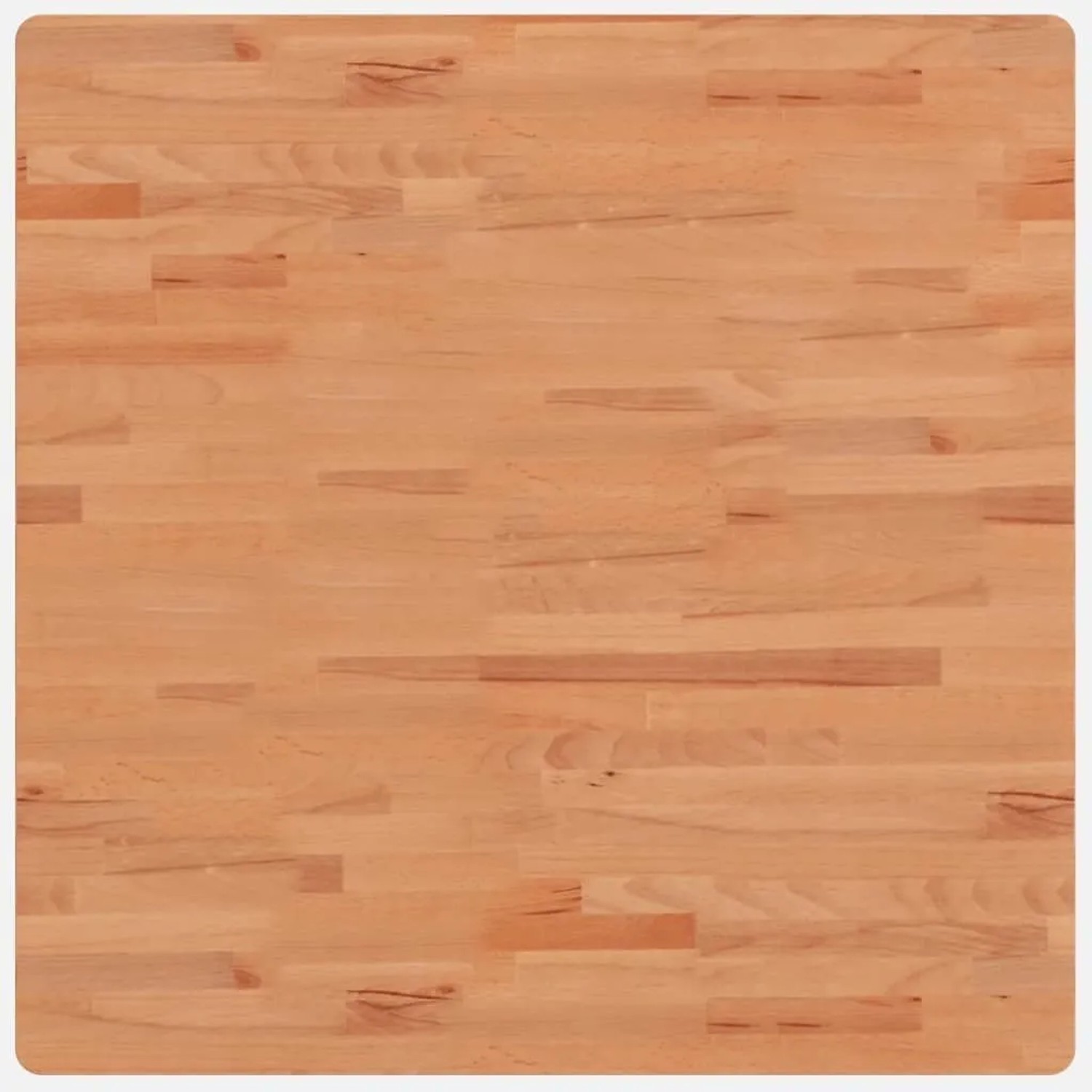 vidaXL Tischplatte 80x80x4 cm Quadratisch Massivholz Buche 355982