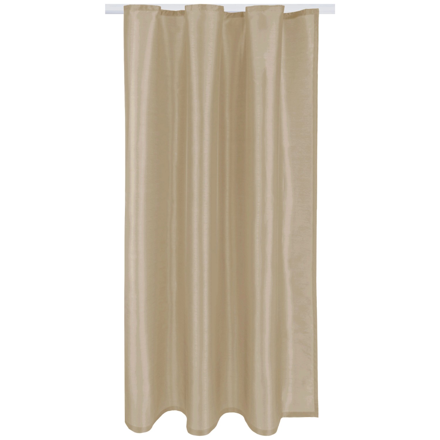 Bestlivings Gardine Blickdicht 140 cm x 145 cm Band Taupe Hell günstig online kaufen