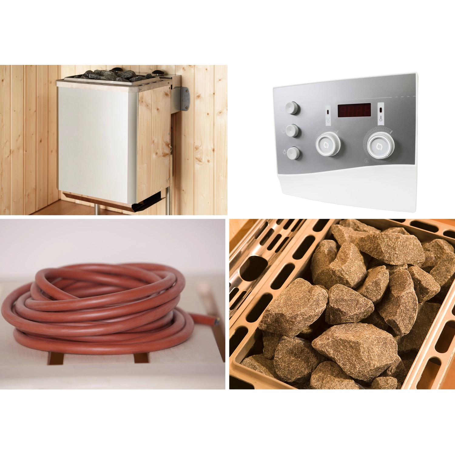 Weka Technikpaket 1 inkl. 9,0 KW Ofen, Anschlusskabel, Saunasteine, Steuergerät