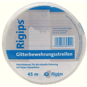 Saint-Gobain Rigips Gitterbewehrungsstreifen, selbstklebend, Rolle. Putzträger für hohe Risssicherheit.
