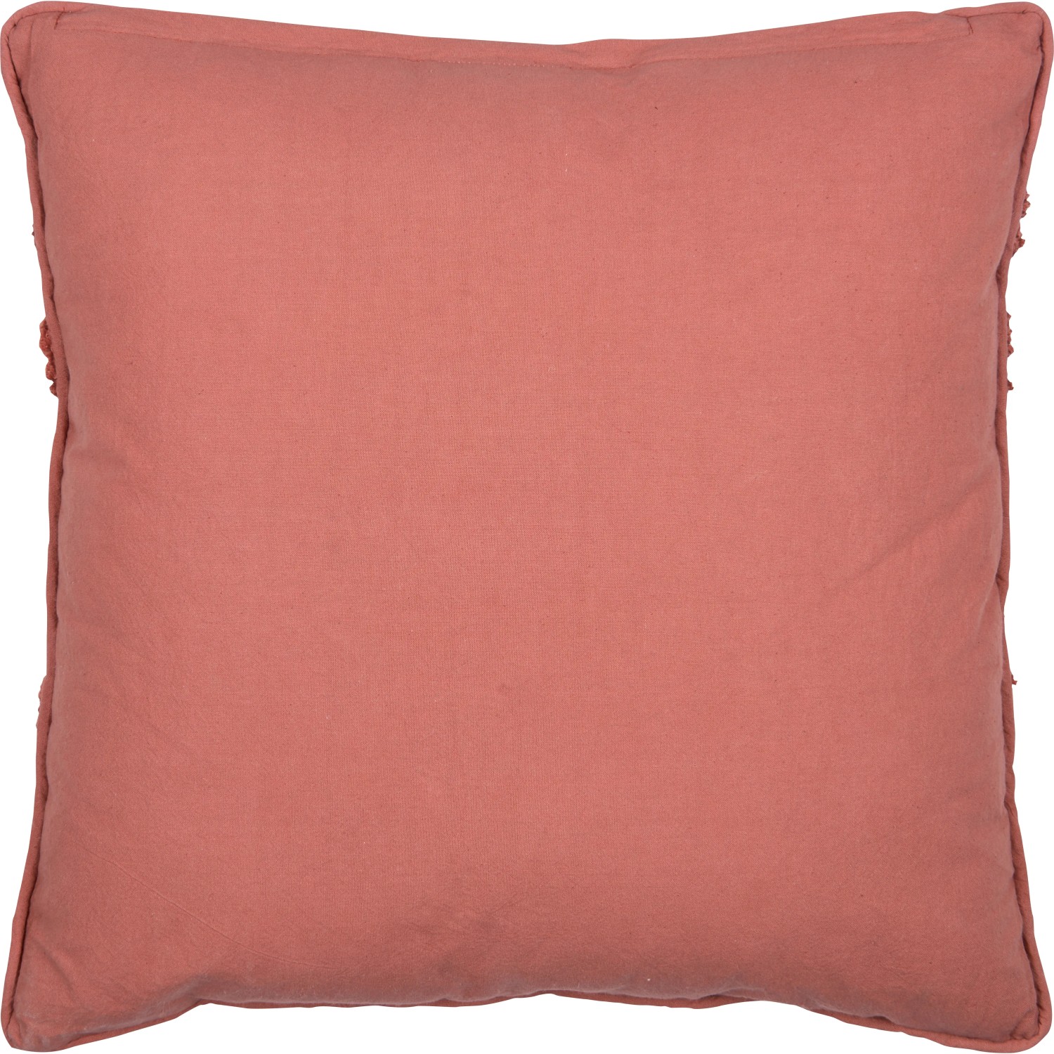 Quadratisches Kissen Ancient Secrets in Terracotta, 50x50 cm. Dekokissen für Couch, Sessel oder Bett.