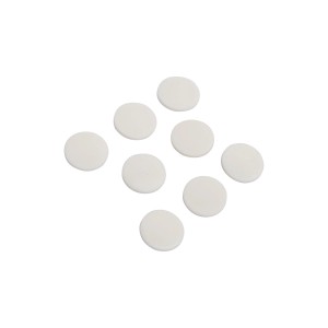 Selbstklebende Kunststoffgleiter, Ø 26 mm, 8 Stück, für Teppichböden.