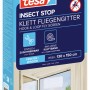 Verpackung des tesa Insect Stop Klett Fliegengitters für Fenster, weiß, max. 130x150cm.