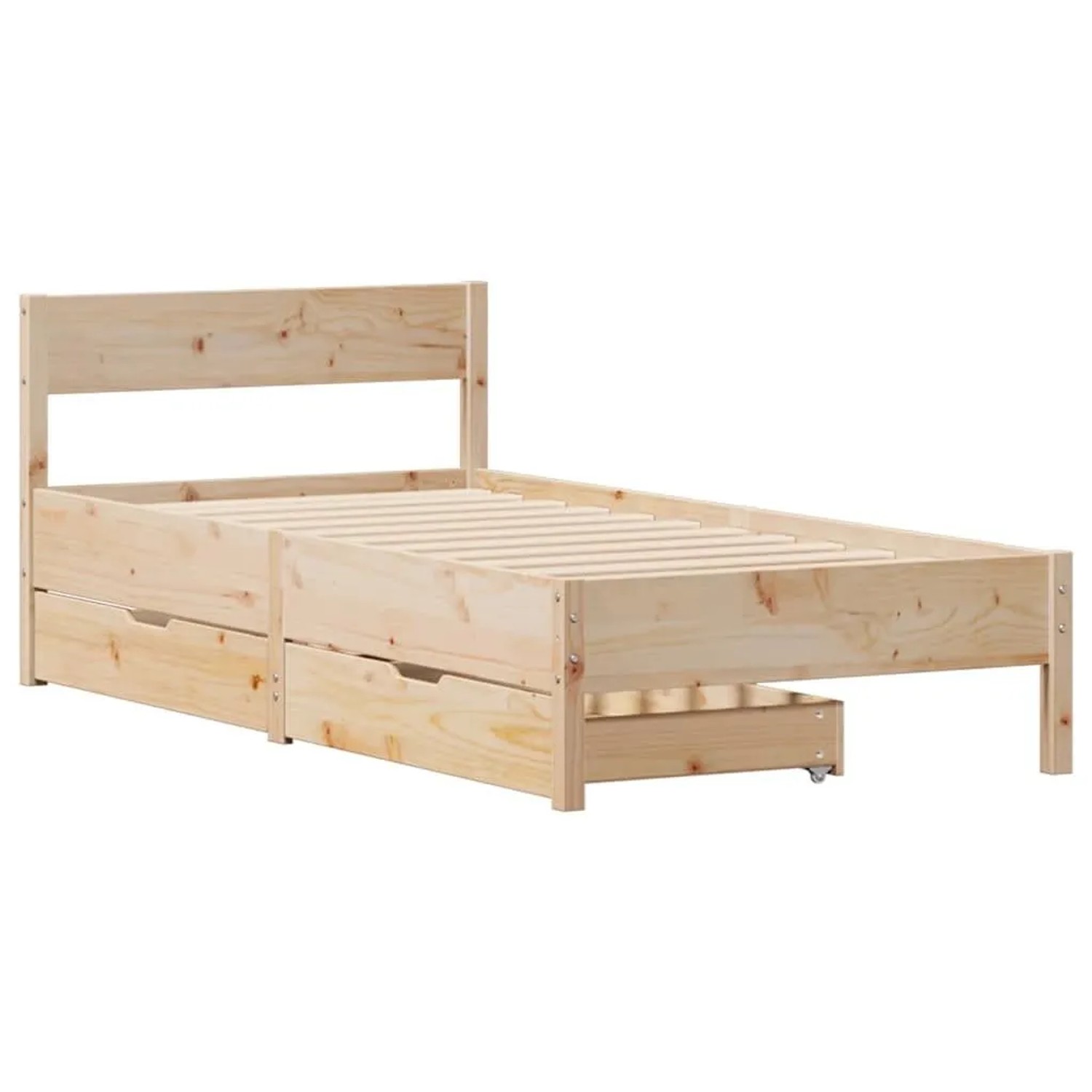 vidaXL Massivholzbett ohne Matratze 75x190 cm Kiefernholz 3301773 günstig online kaufen
