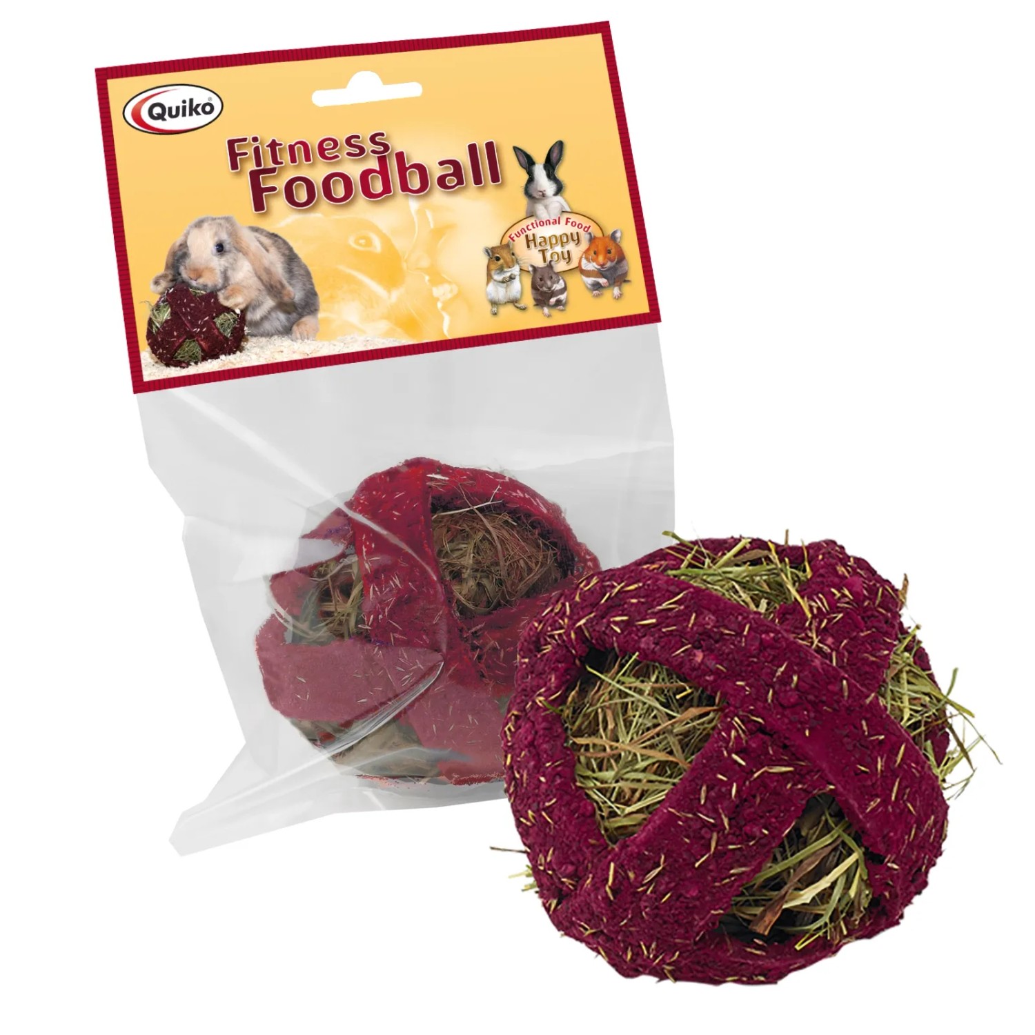 Quiko Snack und Spielspaß Fitness Foodball Rote Beete für alle Nager 100 g
