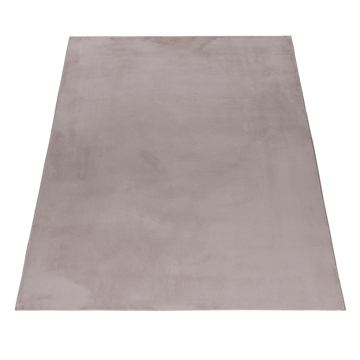 Beiger Kurzflorteppich Pouffy 5100 (200x290 cm) von Ayyildiz. Weicher, einfarbiger Teppich für Wohnräume.