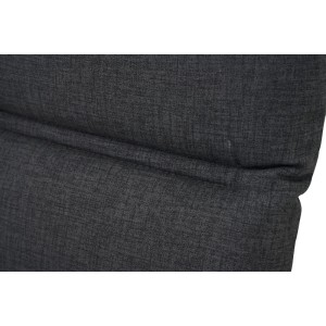Anthrazitfarbene Siena Garden Sesselauflage Comfort für Hochlehner.