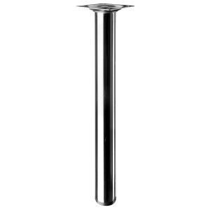 Verchromtes Hettich Tischbein, Ø 30 mm, 300 mm hoch. Möbelbein für Tische und andere Möbel.