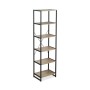 Relaxdays Standregal Industrial 6 Ablagen Braun Schwarz 180 cm x 50 cm x 35 cm