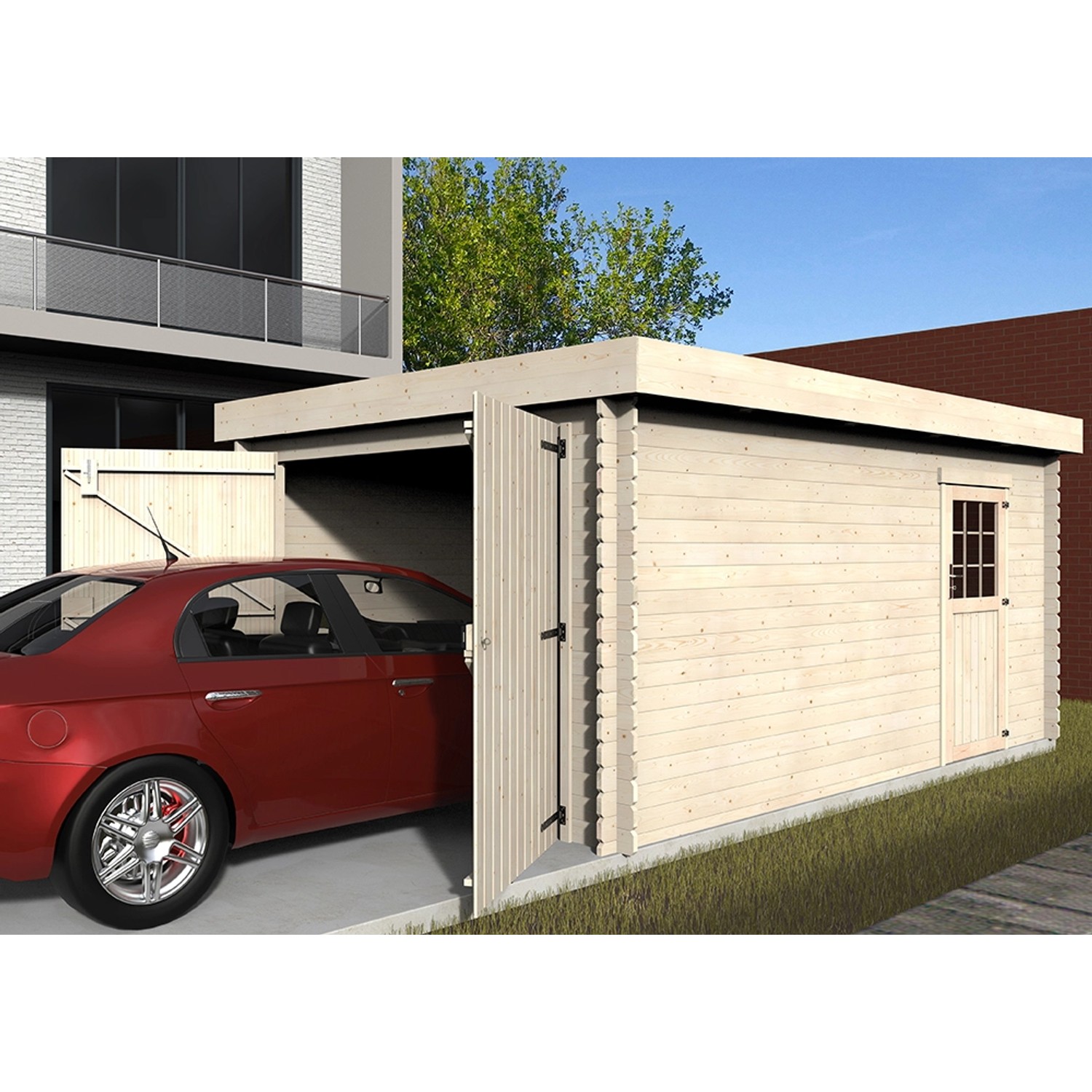 D+J Garage Galan 326 cm x 478 cm x 224 cm (B x T x H) günstig online kaufen